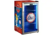 Esso Vintage Fuel Pump Branded Triple Glazed Alfresco 98 Litre Bar Fridge With LED Strip Lights