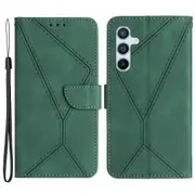HT05 Phone Case For Samsung Galaxy A54 5G PU Leather Case Stand Wallet Phone Case with Strap