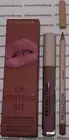 Revolution Lip Contour Kit BRUNCH Ultra Matte Liquid Lipstick Lip Liner Set BNIB