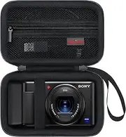 Elonbo Carrying Case for Sony ZV-1F/ ZV-1 II/ZV-1 Vlog Digital Camera for Content Creators, Sony ZV1 Vlogging Camera Hard Travel Bag, Mesh Pocket fits Battery Card Reader Cable, Black
