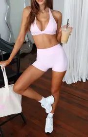 Stronger High Waisted Shorts 3" Marshmallow