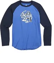 [Burton] Kids' Standard Base Layer Tech T-Shirt, Dress Blue/Amparo Blue, Small