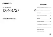 Onkyo Integra TX-NR727 Receiver Owners Instruction Manual