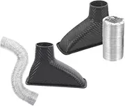 MUCKLILY 2pcs Car Air Duct Hose Kit Intake Pipe for Enhanced Airflow Easy Installation and Optimized Engine Performance Compatible Various Vehicle Models