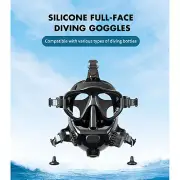 Scuba Full Face Anti-fog Diving Mask Goggles Underwater Breathing Snorkel Kit