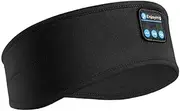 Wireless Bluetooth 5.0 Headphone Music Eye Mask Stereo Headphones Earphone Music Headband Sleep Headphones for Side Sleepers Sports Headphone Outdoor (Black)