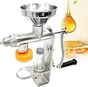 Stainless Steel Manual Oil Press Machine, 304 Food Grade Oil Extractor Machine, DIY Home & Commercial Use for Extracting Nuts, Seeds, Peanuts, Avocado, Coconut