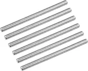 uxcell Fully Threaded Rod M8 x 120mm 1.25mm Thread Pitch 304 Stainless Steel Right Hand Threaded Rods Bar Studs 6 Pack