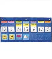 Carson Dellosa Weekly Calendar with Weather Pocket Chart (5636)