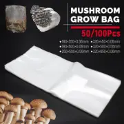 10-100x PVC Mushroom Grains Spawn Grow Bags Substrate High Temp Pre-Sealable Bag
