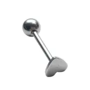 Body Piercing Rings Heart Tongue Rings Metal Body Stud Heart Metal Tongue Rings