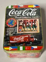 Coca Cola METAL Collector Cards Around the World 1996 Coke