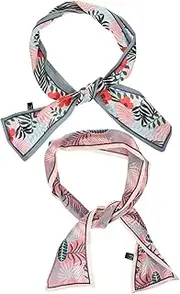 [LIFKOME] Small Scarf Emulation Silk Scarf Softener Floral Scarf Fabric Silky Floral Chiffon Scarf Women's Scarves Satin Scarf Silk Hair Ties Imitation Silk Scarf Scarf Polyester