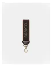 [Mimco] Stripe Webbing Wrist Strap in Bitter Chocolate