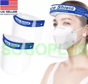20PCS ADULT Full Safety Shield Reusable Protection Cover Face Eye Cashier Helmet