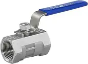 Brass Hose Connector 1pcs Female Thread Ball Valve Stainless Steel Coupler Adapter SS304 1/4 3/8 1/2 3/4 1 1-1/4 1-1/2 Inch Full Port Ball Valve(1 1/4")