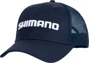 Shimano Corporate Woven Navy Blue Trucker Cap Headwear BRAND NEW @ eBay Fishing