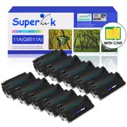 10PK Q6511A Toner Cartridge for HP LaserJet 2400 2410 2420 2420d 2430n 2430tn