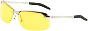 [ANDRESLAD] Night Vision Polarized Sunglasses for Driving Glare Glasses for Men and Women Random Frame Color Enhance Contrast and Visual Clarity at Night
