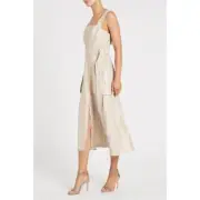 Sass & Bide Endless Love Linen Gold Beige Dress
