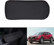 Autorder Center Console Cover for 2020-2022 2023 2024 2025 Mazda CX30 CX-30 Accessories Armrest Cover Anti-Scratch Middle Console Pad Leather Armrest Protector