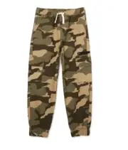 Wonder Nation Pull On Pants Boys XXL 18 Camo Camouflage Pockets NEW Army Green
