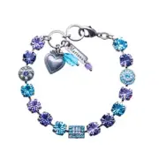 Mariana Must-Have Cluster and Pave Bracelet in Blue Moon