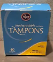KROGER BIODEGRADABLE APPLICATOR TAMPONS 40 TAMPONS UG10