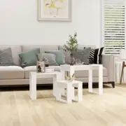 vidaXL Nesting Tables 3 pcs White Engineered Wood 2BB