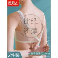 在飛比找ETMall東森購物網優惠-無痕內衣女夏季超薄款大胸顯小聚攏無鋼圈運動美背心式涼感文胸罩