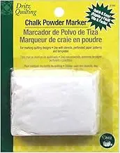 Dritz 3184 Chalk Powder Marker, White, 1.3 Ounce (Pack of 1)