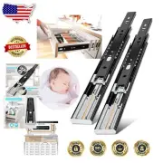 5 Pairs Durable Alloy Steel Drawer Slides 12 Inch - Full Extension Convenience