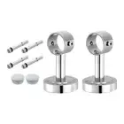 2 Set 3.94inch Ceiling Mount Bracket Fit 1.26inch Pipe, Curtain Rod Holder