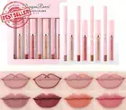 Roseflower 8 Pcs Lip Gloss Lip Liner Set Matte Long Lasting Non-Fading, Liquid