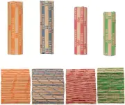 Assorted Coin Wrappers 110 PCS - 30 Quarter, 30 Penny, 25 Dime, 25 Nickel