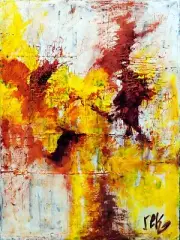Original Acrylic Painting by GA Artist rek on "Unafraid"- Signed with COA