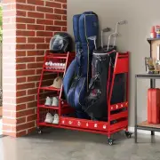 Lauren&Harold Golf Bag Organizer Garage Storage, Golf Storage Rack Stand Fits...