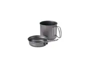 Snow Peak Trek 900 Titanium Cookset SCS-008T – Ultralight Nesting Pot & Pan for Backpacking & Camping
