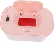CIMAXIC 1Pc Wipes Heater Warmer Thermostatic Wet Tissue Box for Use Portable Wipes Warmer Pink Smart Design for Nursery Hygiene
