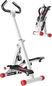 Foldable Stepper Gym Exercise Leg Thigh Trainer Toning Workout Fitness Stair Arm Training Machine with LCD Monitor and