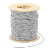 Elastic Cord, 2 mm Stretchy Elastic String 77 Yards Grey