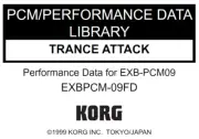 KORG EXB-PCM09 TRANCE ATTACK Factory Preload Disk Triton EXB PCM-09FD