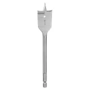 Spade Drill Bit 1" Paddle Flat Bits Wood Hole Cutter Silver Tone