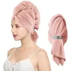 Microfiber Hair Towel Wrap for Women Long Thick Hair 40 x 26.3 INCHES Extra L...
