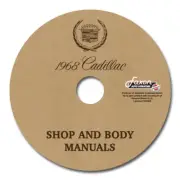 1968 Cadillac Shop Manual and Body Manual CD Calais Deville Fleetwood Eldorado (for: Cadillac)