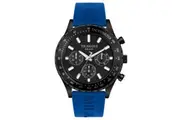 Trussardi T-Logo Tachymeter Black Dial Silicon Strap Quartz R2451148001 Men's Watch