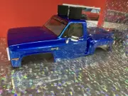 Axial SCX10 iii 1982 Chevy K-10 Body Blue Factory Painted W/lights 1/10