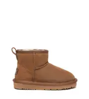 AS UGG Kids Boots Sheepskin Wool Suede Upper Water Resistant Mini Boots Noel