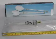SILVER AND GOLD PLATED Long Handled Fork & Spoon