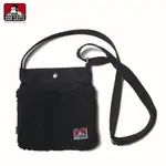 BEN DAVIS BDW-8162 BOA POCKET MINI SHOULDER BAG 羔羊絨 側背包 (黑色)